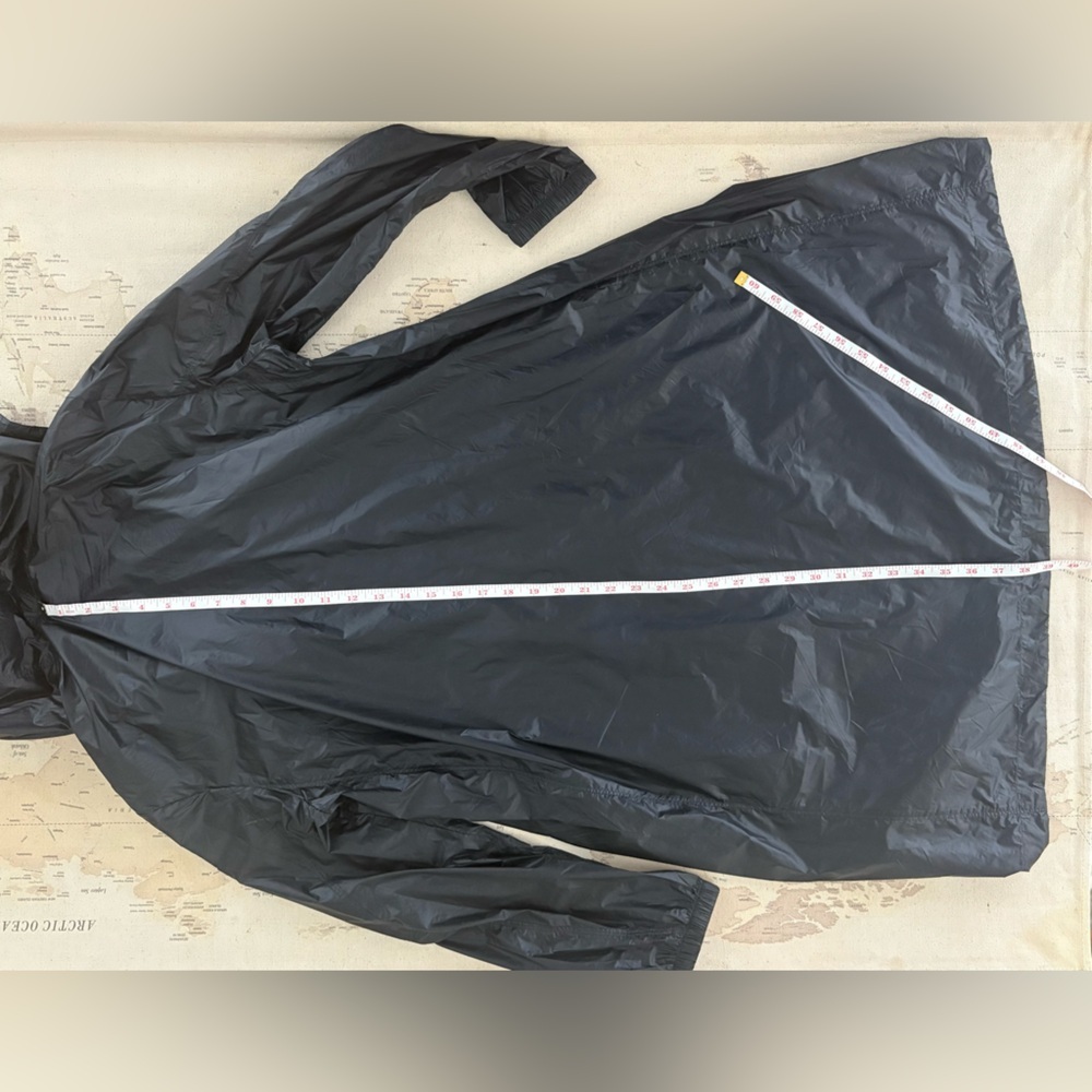 Peuterey Full Length Windbreaker Jacket Hooded Size 40 Black - Picture 12 of 16